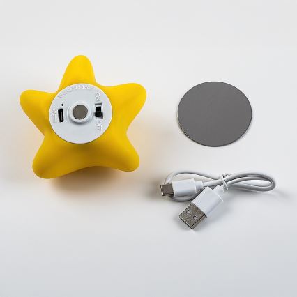 Rabalux - Dimmable Rechargeable Touch-Control LED Night Light for Kids LED/2,7W/5V 200 mAh Star