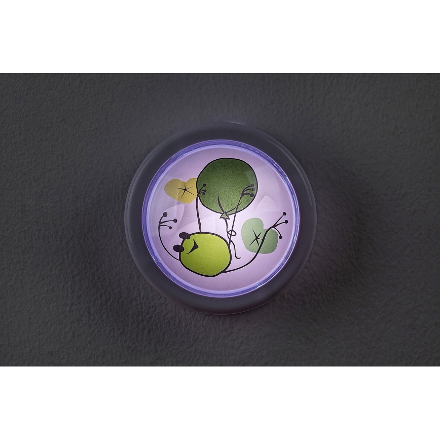 Rabalux - LED Children's night light LED/0,3W/2xAA 6000K