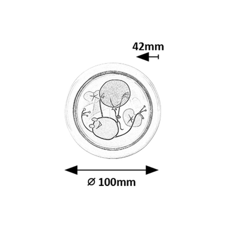 Rabalux - LED Children's night light LED/0,3W/2xAA 6000K