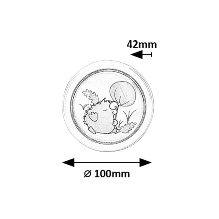 Rabalux - LED Children's night light LED/0,3W/2xAA 6000K