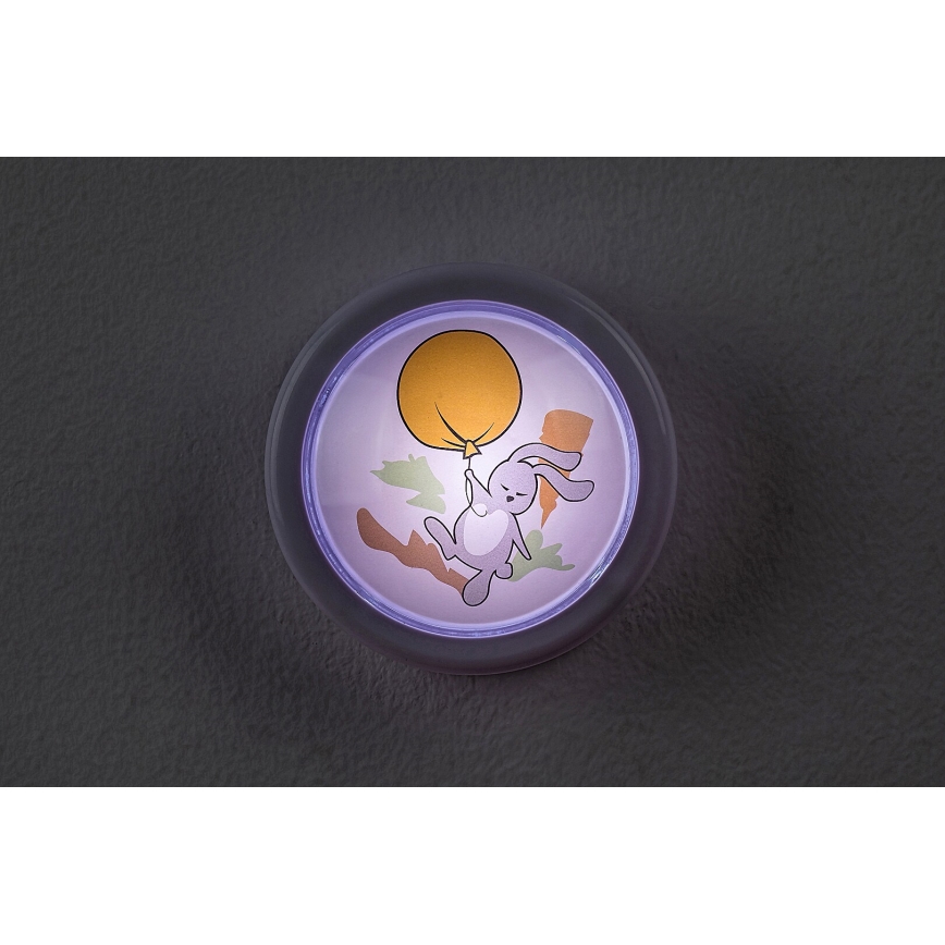 Rabalux - LED Children's night light LED/0,3W/2xAA 6000K