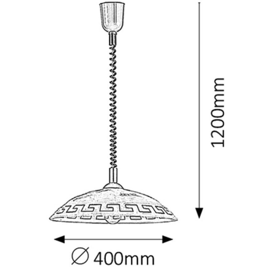 Rabalux - Chandelier 1xE27/60W/230V