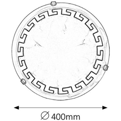Rabalux - Ceiling light 2xE27/60W/230V