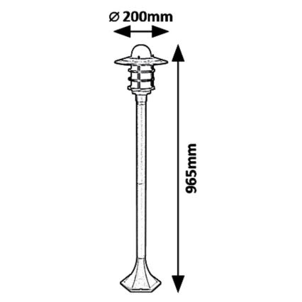 Rabalux 7680 - Outdoor lamp DARRINGTON 1xE27/20W/230V IP44