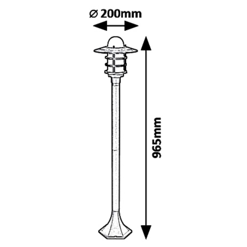 Rabalux 7680 - Outdoor lamp DARRINGTON 1xE27/20W/230V IP44