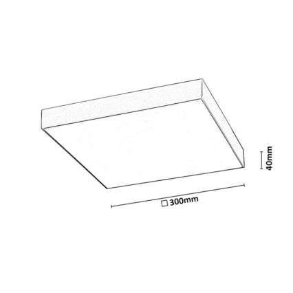 Rabalux - LED Bathroom Ceiling Light LED/24W/230V 2800/4000/6000K IP44