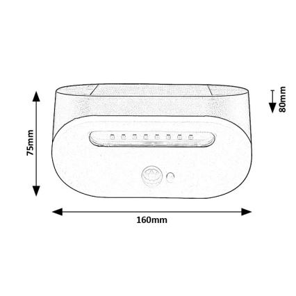 Rabalux - LED Solar light with a sensor LED/3,2W/3,7V IP44