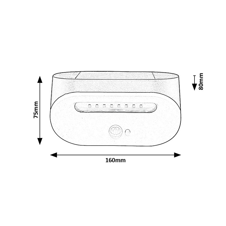 Rabalux - LED Solar light with a sensor LED/3,2W/3,7V IP44