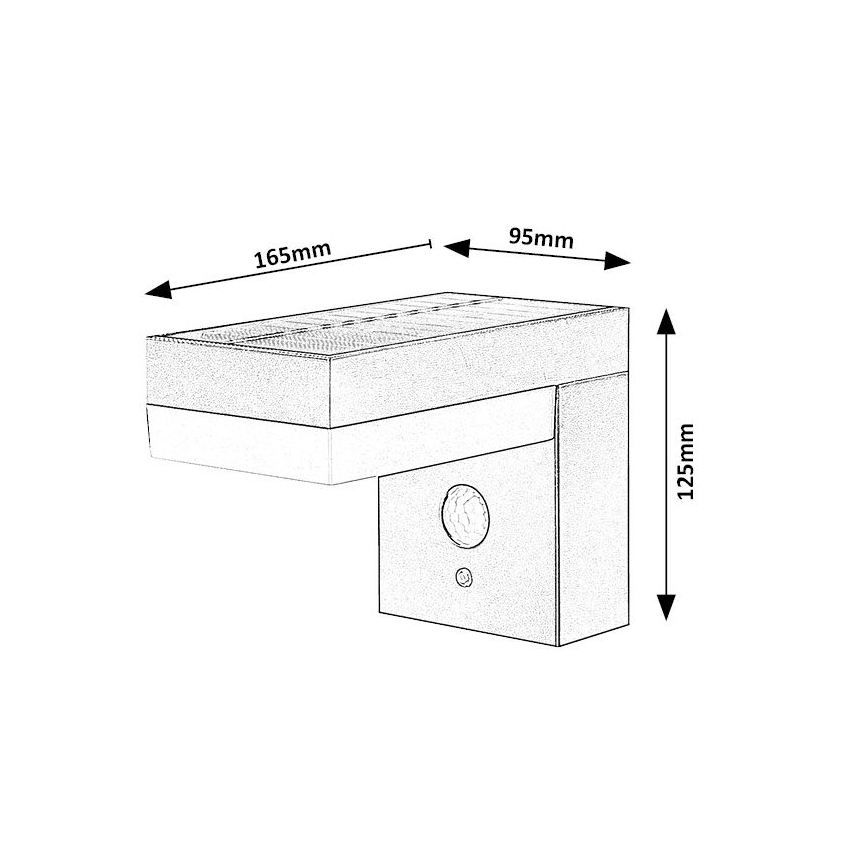 Rabalux - LED Solar light with a sensor LED/6W/3,7V IP44 2200 mAh