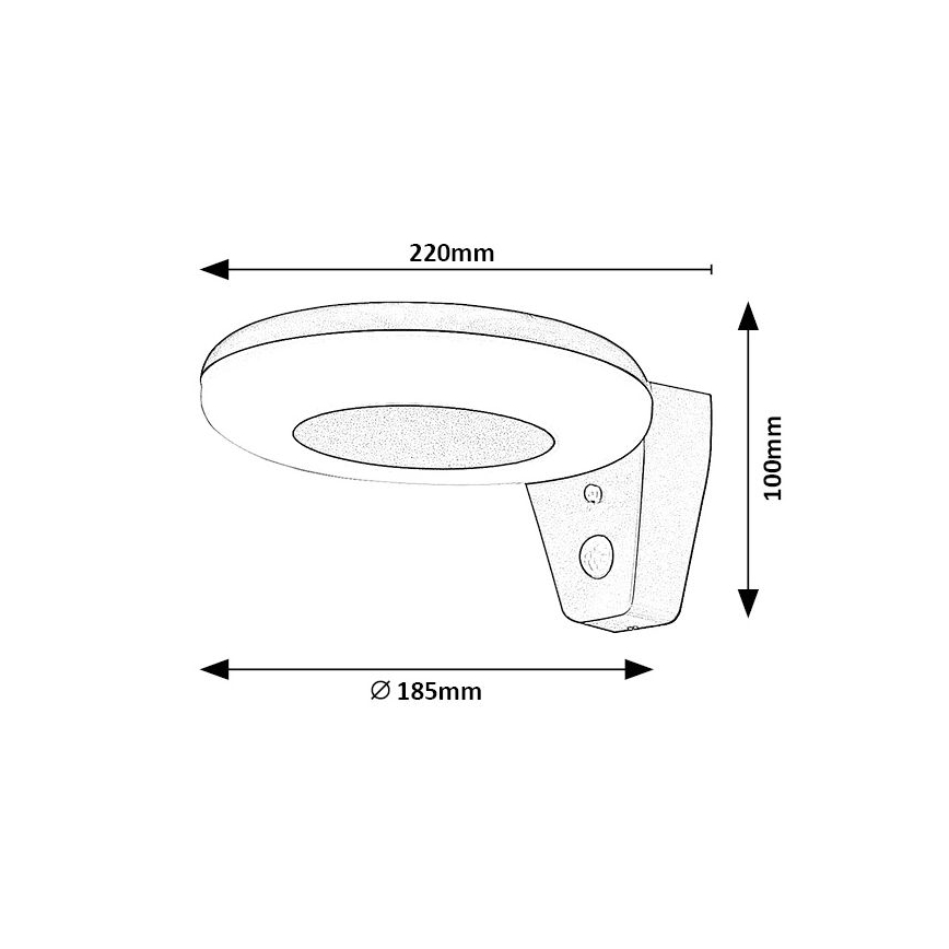 Rabalux - LED Solar light with a sensor LED/4W/3,7V IP44