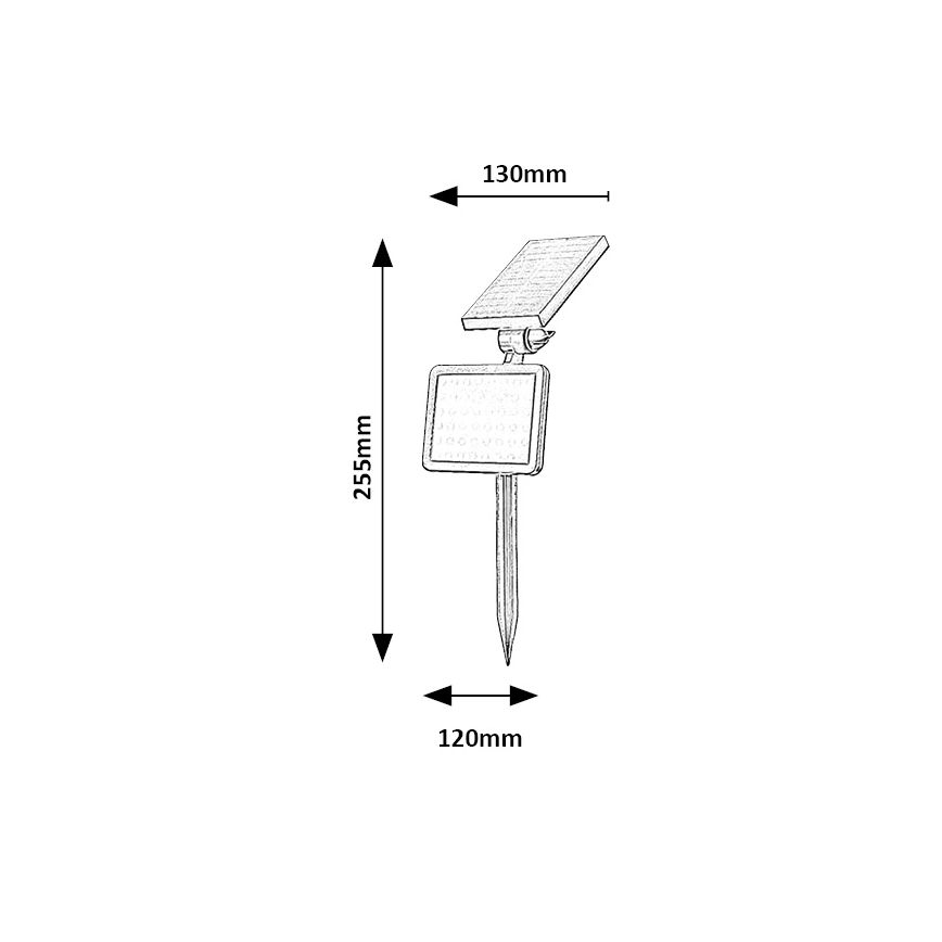 Rabalux - LED Solar floodlight with a sensor LED/9,6W/3,7V IP44