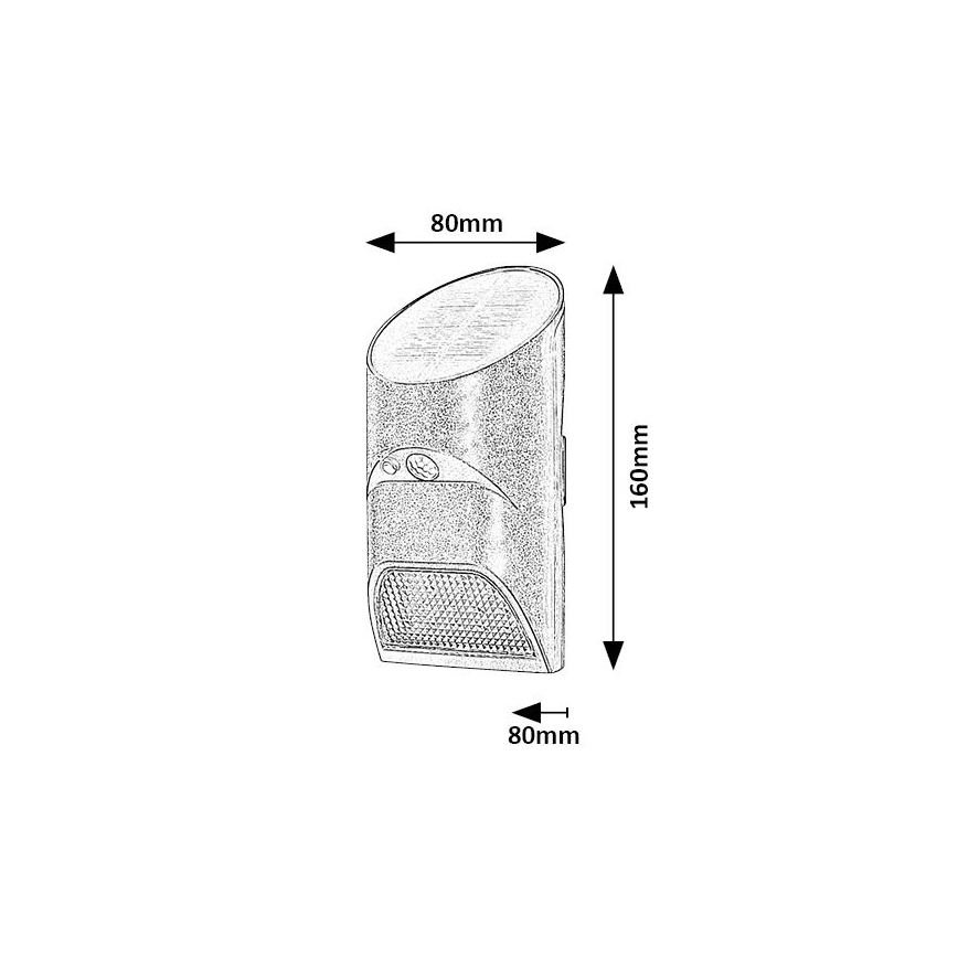 Rabalux - LED Solar light with a sensor LED/3,6W/3,7V IP44