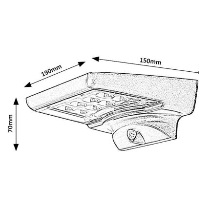 Rabalux - LED Solar light with a sensor LED/4W/3,7V IP44