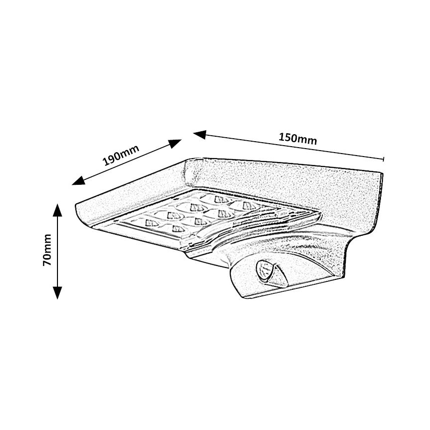 Rabalux - LED Solar light with a sensor LED/4W/3,7V IP44
