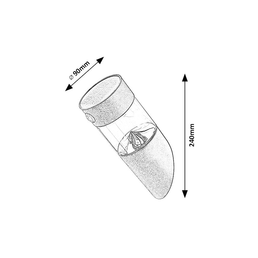 Rabalux - LED Solar light with a sensor LED/1,5W/3,7V IP44 600 mAh