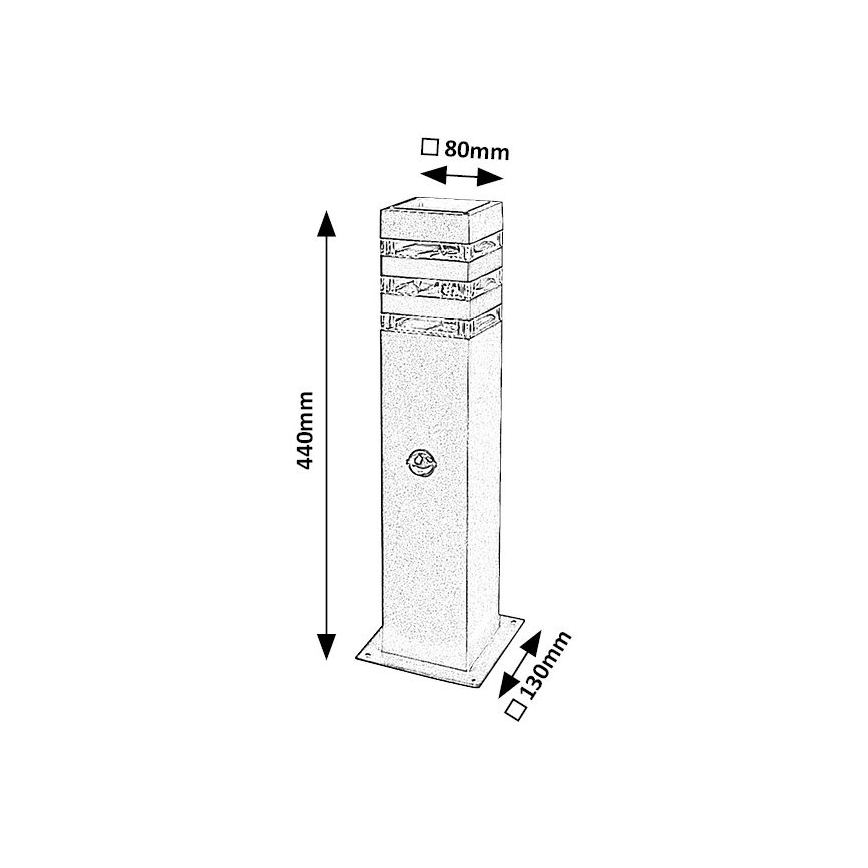Rabalux - Outdoor lamp with a sensor 1xE27/12W/230V IP44