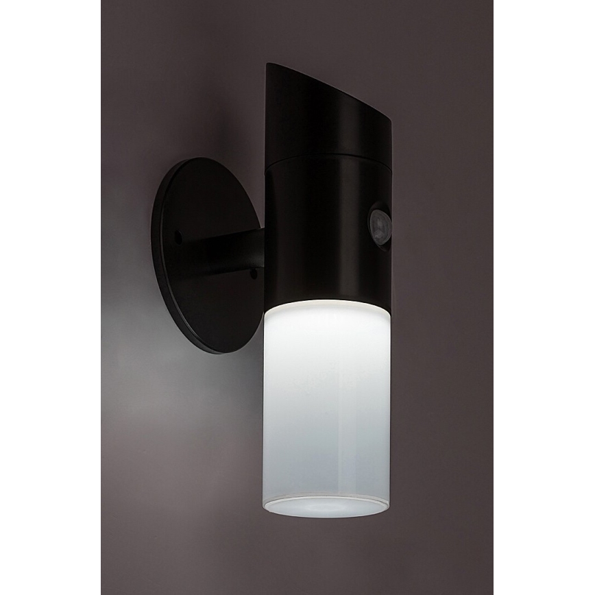 Rabalux - LED RGB Solar wall light with sensor LED/1W/3,7V IP44 black