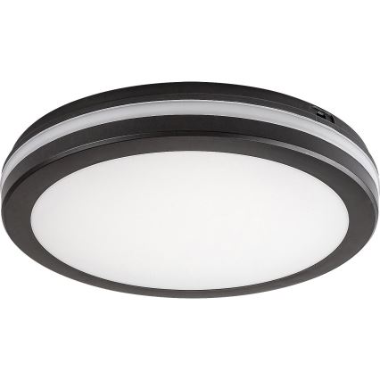 Rabalux - LED Bathroom Ceiling Light LED/28W/230V 3000/4000/6500K IP54 black Ø 30 cm