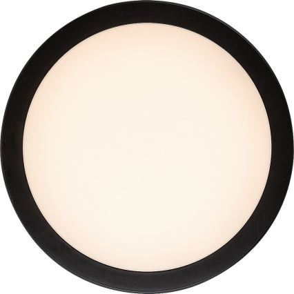 Rabalux - LED Bathroom Ceiling Light LED/28W/230V 3000/4000/6500K IP54 black Ø 30 cm