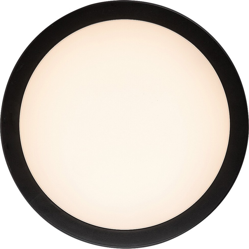 Rabalux - LED Bathroom Ceiling Light LED/28W/230V 3000/4000/6500K IP54 black Ø 30 cm