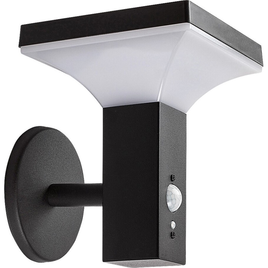 Rabalux - LED Solar wall light with sensor LED/4W/230V IP44 black 2200 mAh