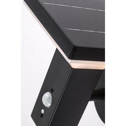 Rabalux - LED Solar wall light with sensor LED/4W/230V IP44 black 2200 mAh