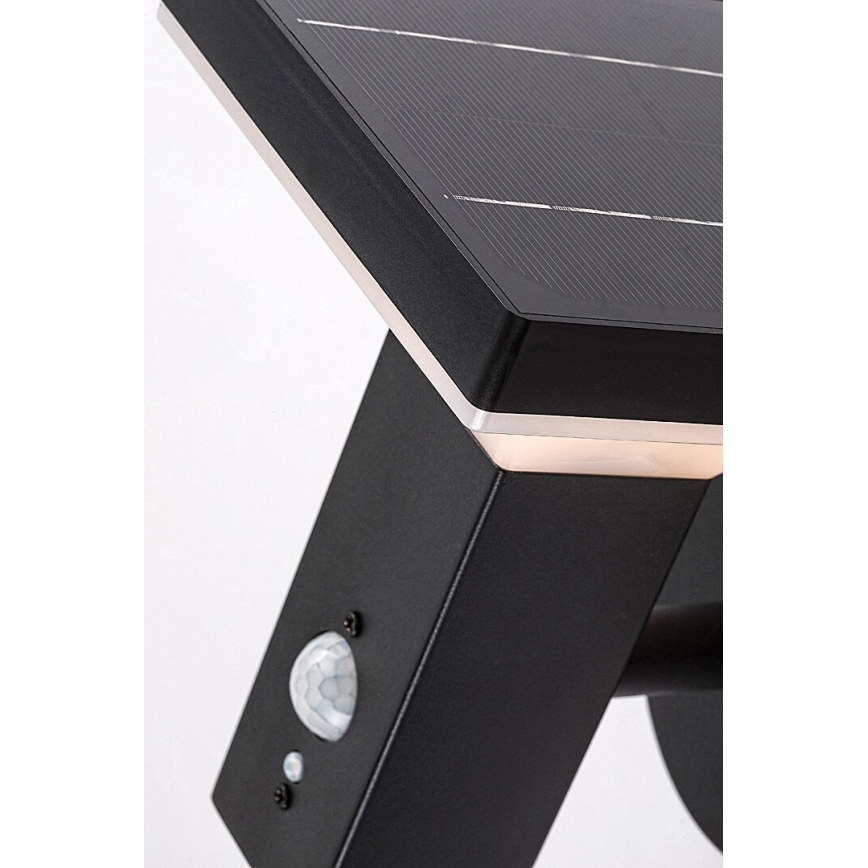 Rabalux - LED Solar wall light with sensor LED/4W/230V IP44 black 2200 mAh