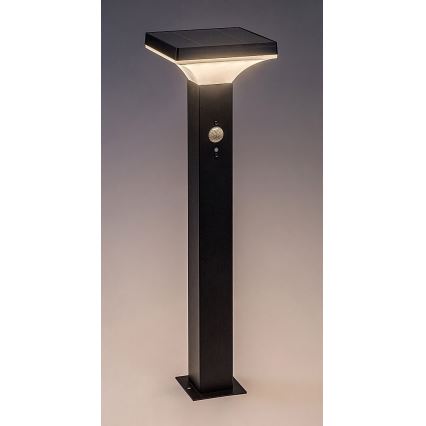 Rabalux - LED Solar lamp with sensor LED/4W/3,7V IP44 black