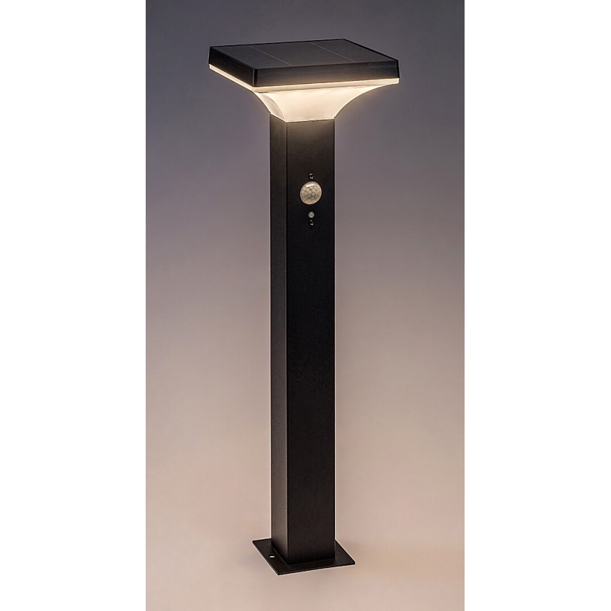 Rabalux - LED Solar lamp with sensor LED/4W/3,7V IP44 black