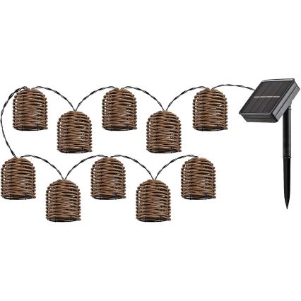 Rabalux - LED Solar chain 10xLED/0,6W/1,2V 5 m IP44 600 mAh
