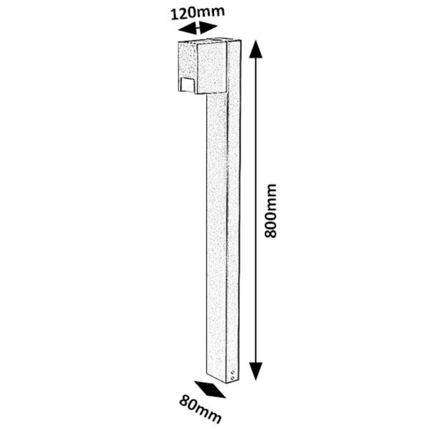 Rabalux - Outdoor lamp 1xGU10/7W/230V IP44 black