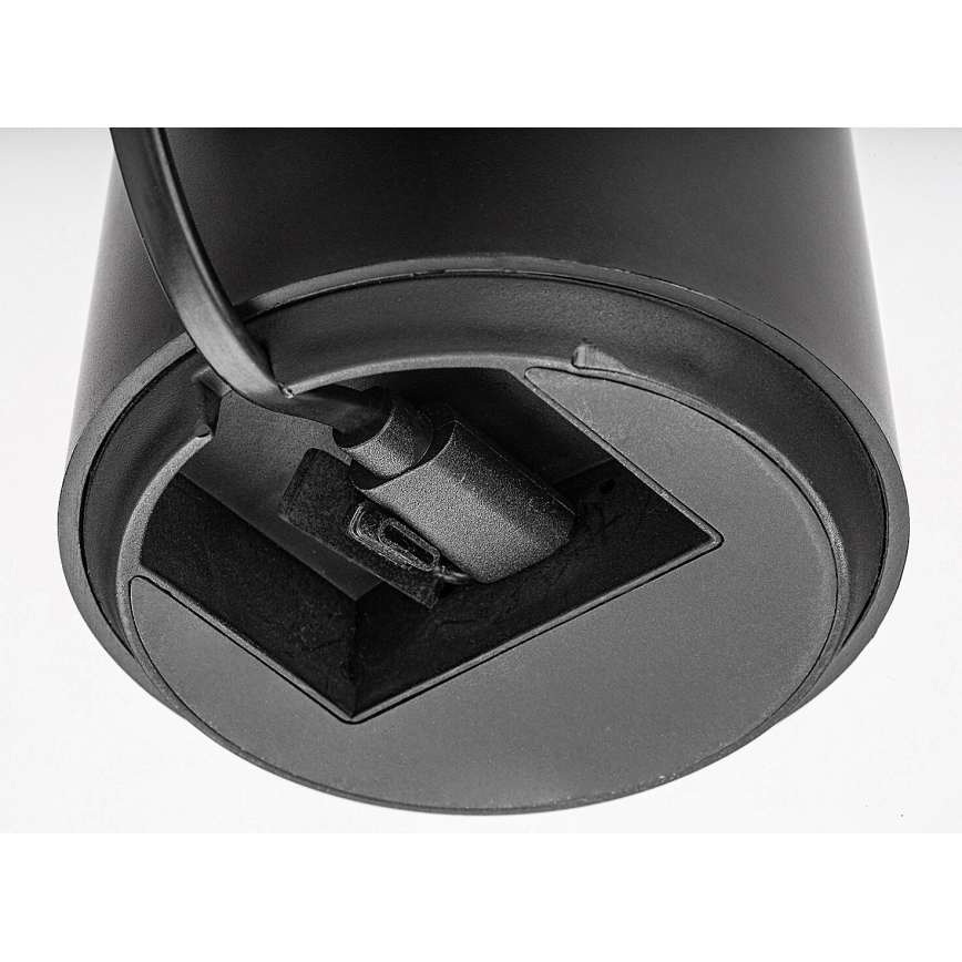 Rabalux - LED Dimmable touch rechargeable table lamp LED/5W/5V IP44 black