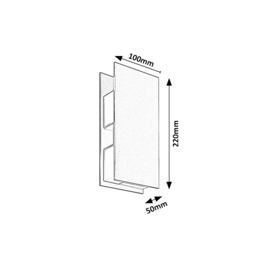 Rabalux - LED Outdoor Wall Light LED/13W/230V IP65 Anthracite