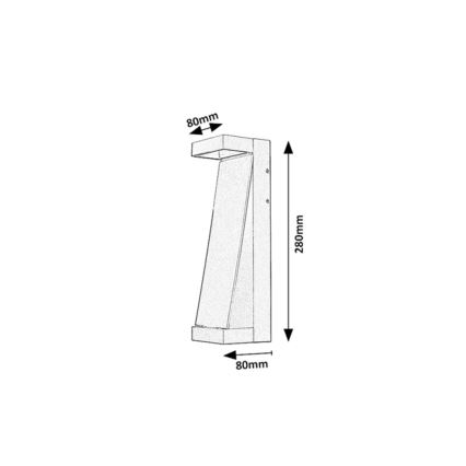 Rabalux - LED Outdoor Wall Light LED/13W/230V IP65 Brown