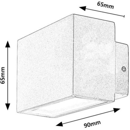 Rabalux - LED Outdoor wall light LED/7W/230V IP54 white
