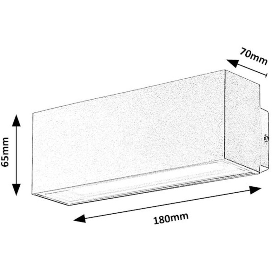 Rabalux - LED Outdoor wall light LED/10W/230V IP54 white