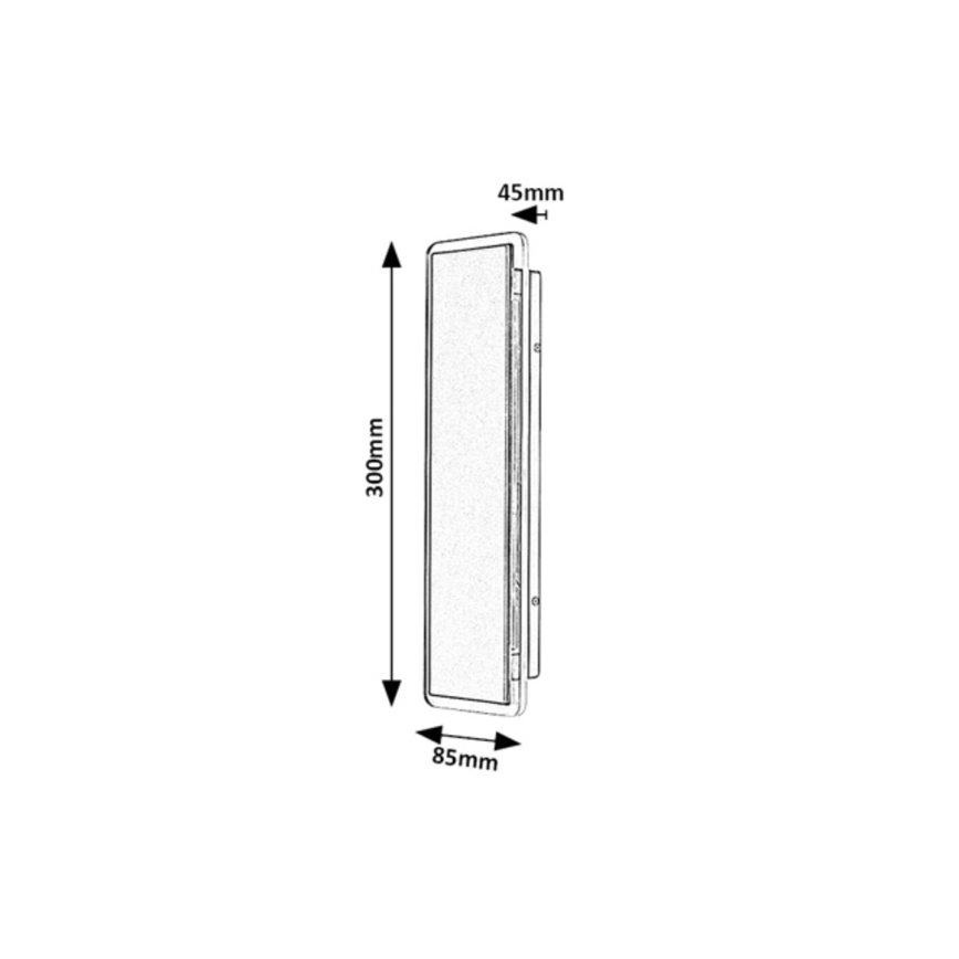 Rabalux - LED Outdoor Wall Light LED/18W/230V IP54 black
