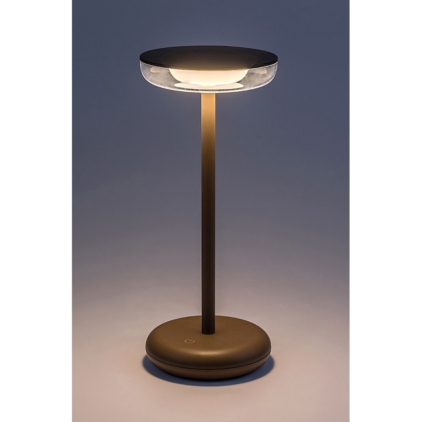 Rabalux - LED Dimmable rechargeable outdoor lamp LED/6W/5V IP44 1800 mAh brown