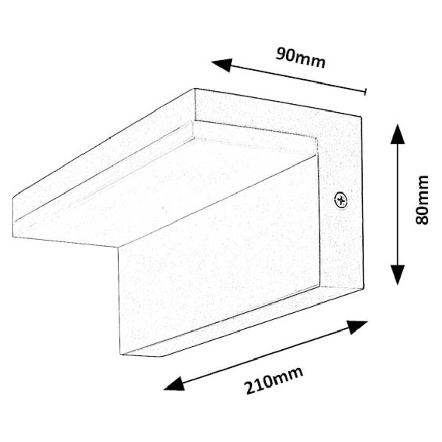 Rabalux - LED Outdoor wall light LED/10W/230V IP54 white