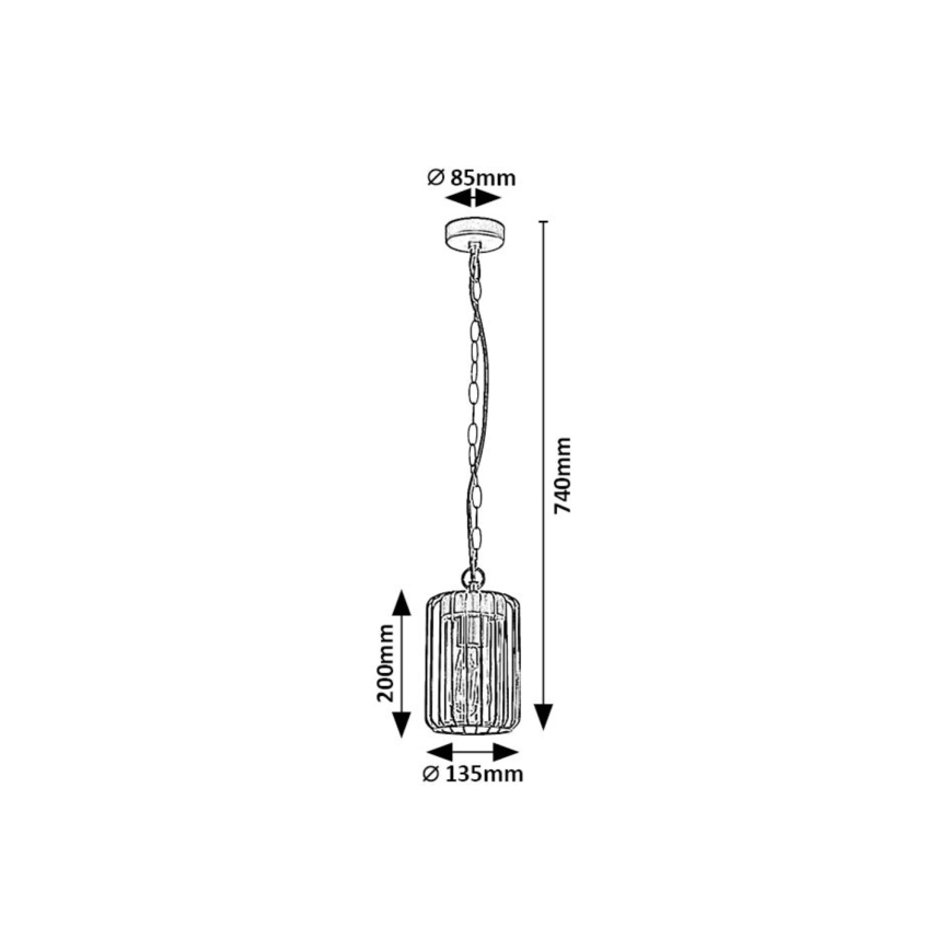Rabalux - Outdoor chandelier 1xE27/40W/230V IP44