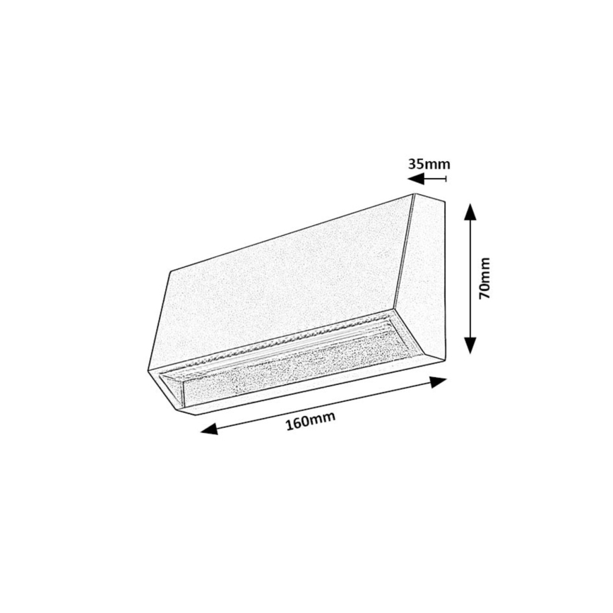 Rabalux - LED Outdoor wall light LED/3W/230V IP54
