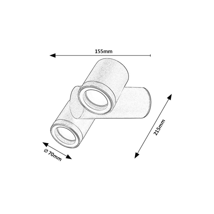 Rabalux - Outdoor wall light 2xGU10/35W/230V IP44