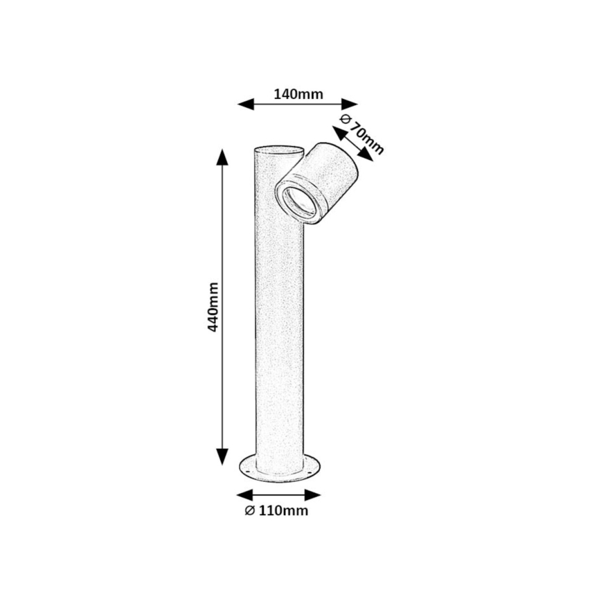 Rabalux - Outdoor lamp 1xGU10/35W/230V IP44