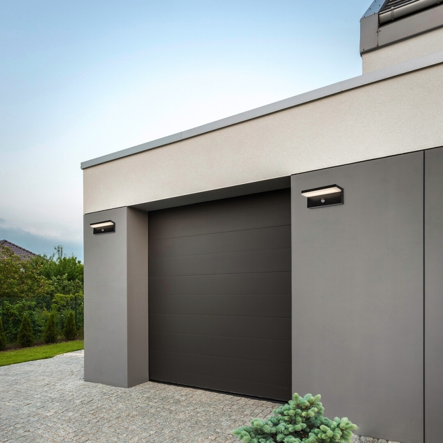 Rabalux - LED Outdoor wall light with a sensor LED/9W/230V 2700/4000/6500K IP54 black
