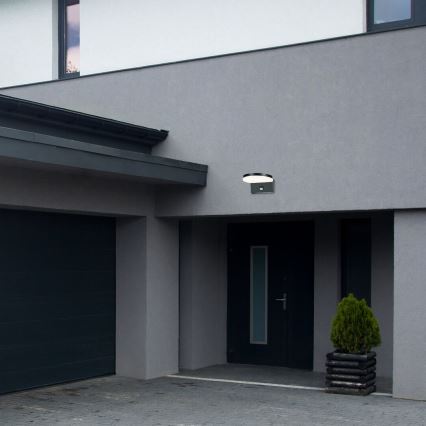 Rabalux - LED Outdoor wall light with a sensor LED/9W/230V 2700/4000/6500K IP54 black