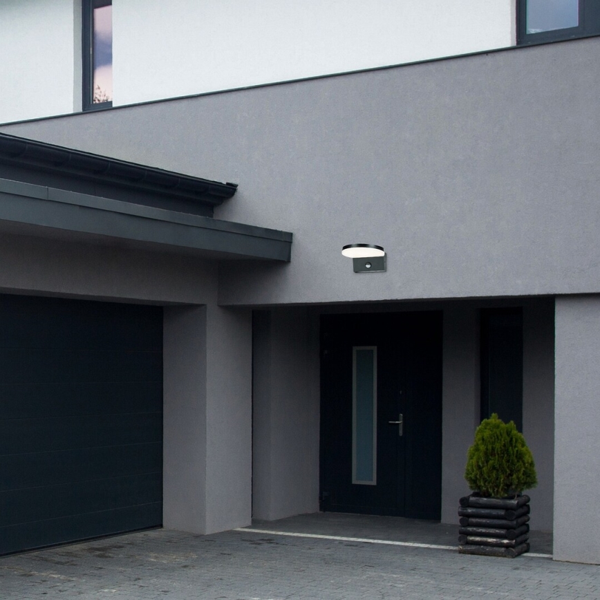 Rabalux - LED Outdoor wall light with a sensor LED/9W/230V 2700/4000/6500K IP54 black