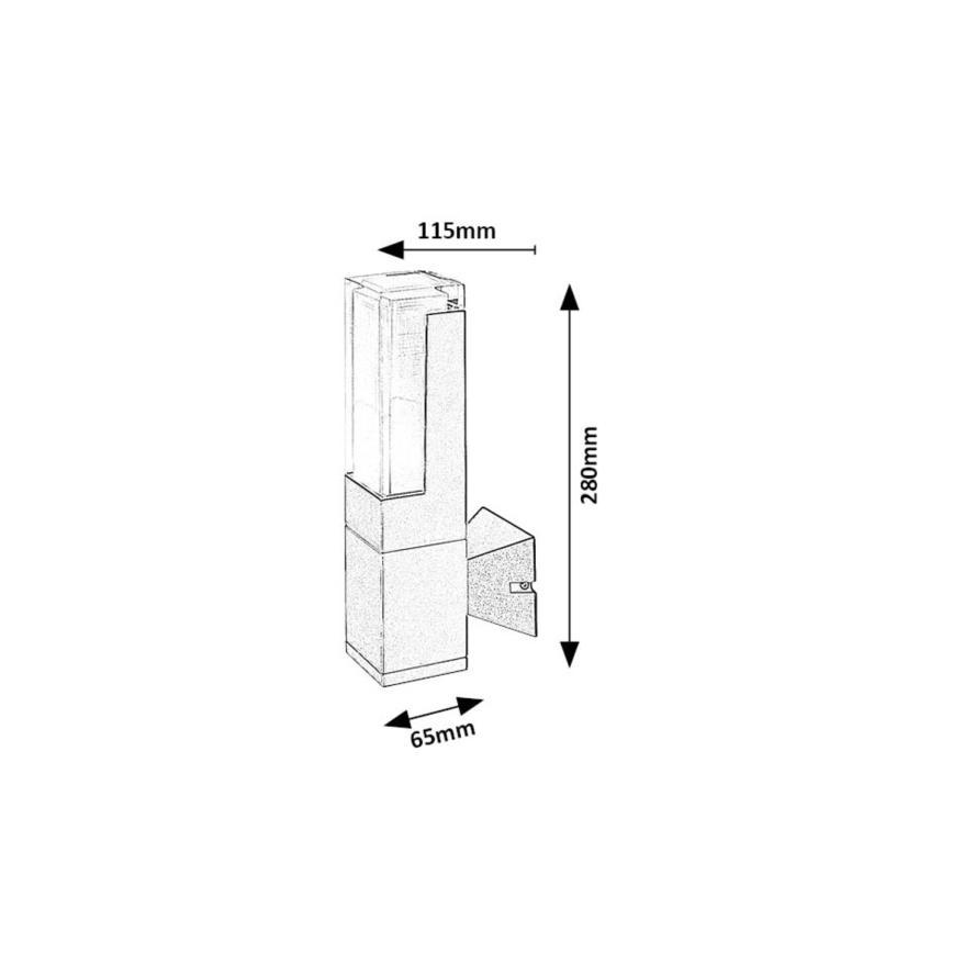 Rabalux - LED Outdoor wall light LED/7W/230V 2700/4000/6000K IP54