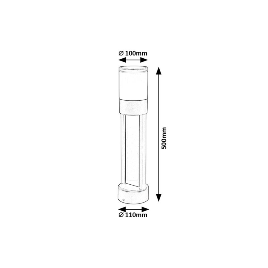 Rabalux - LED Outdoor lamp LED/12W/230V IP44 50 cm