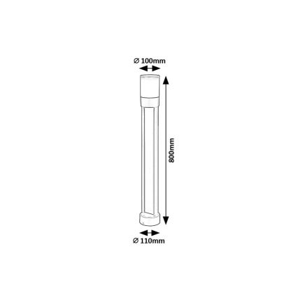 Rabalux - LED Outdoor lamp LED/12W/230V IP44 80 cm