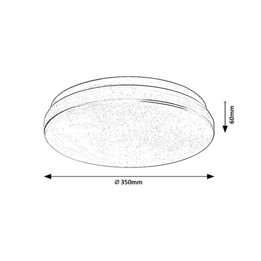 Rabalux - LED Bathroom ceiling light with sensor LED/24W/230V 3000K IP44